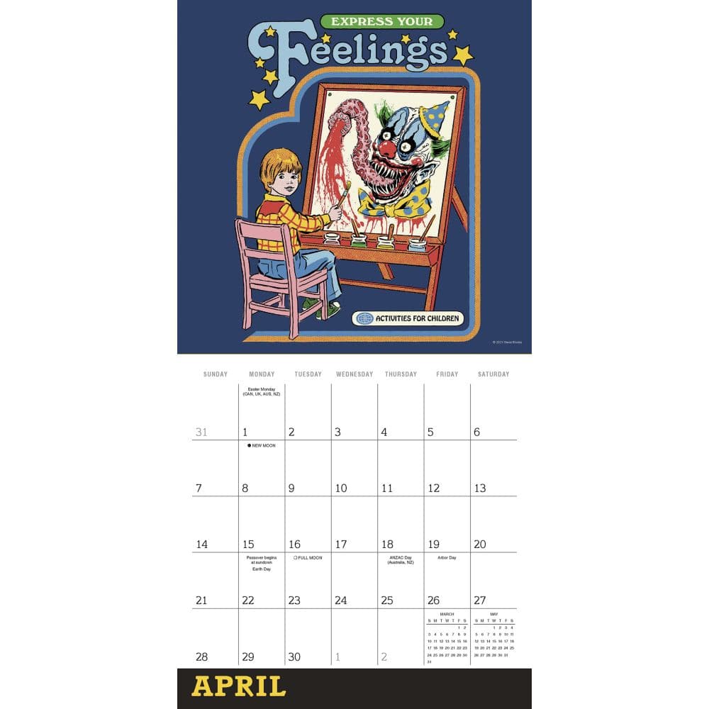 Twisted Nostalgia 2024 Wall Calendar