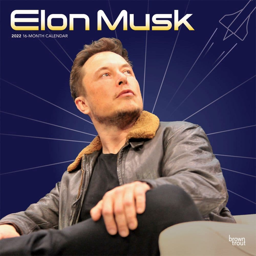 Elon Musk 2022 Wall Calendar - Calendars.com