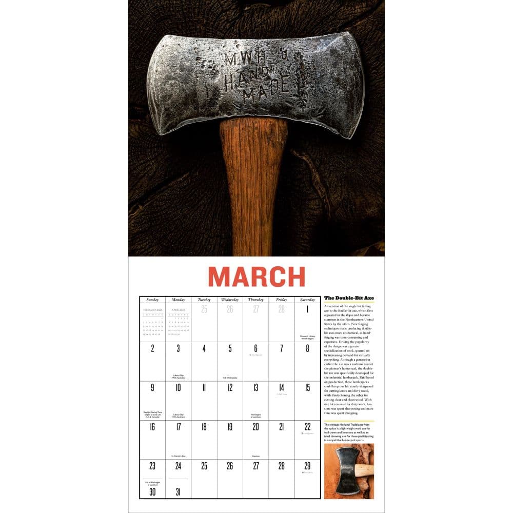 American Axe 2025 Wall Calendar First Alternate Image width=&quot;1000&quot; height=&quot;1000&quot;