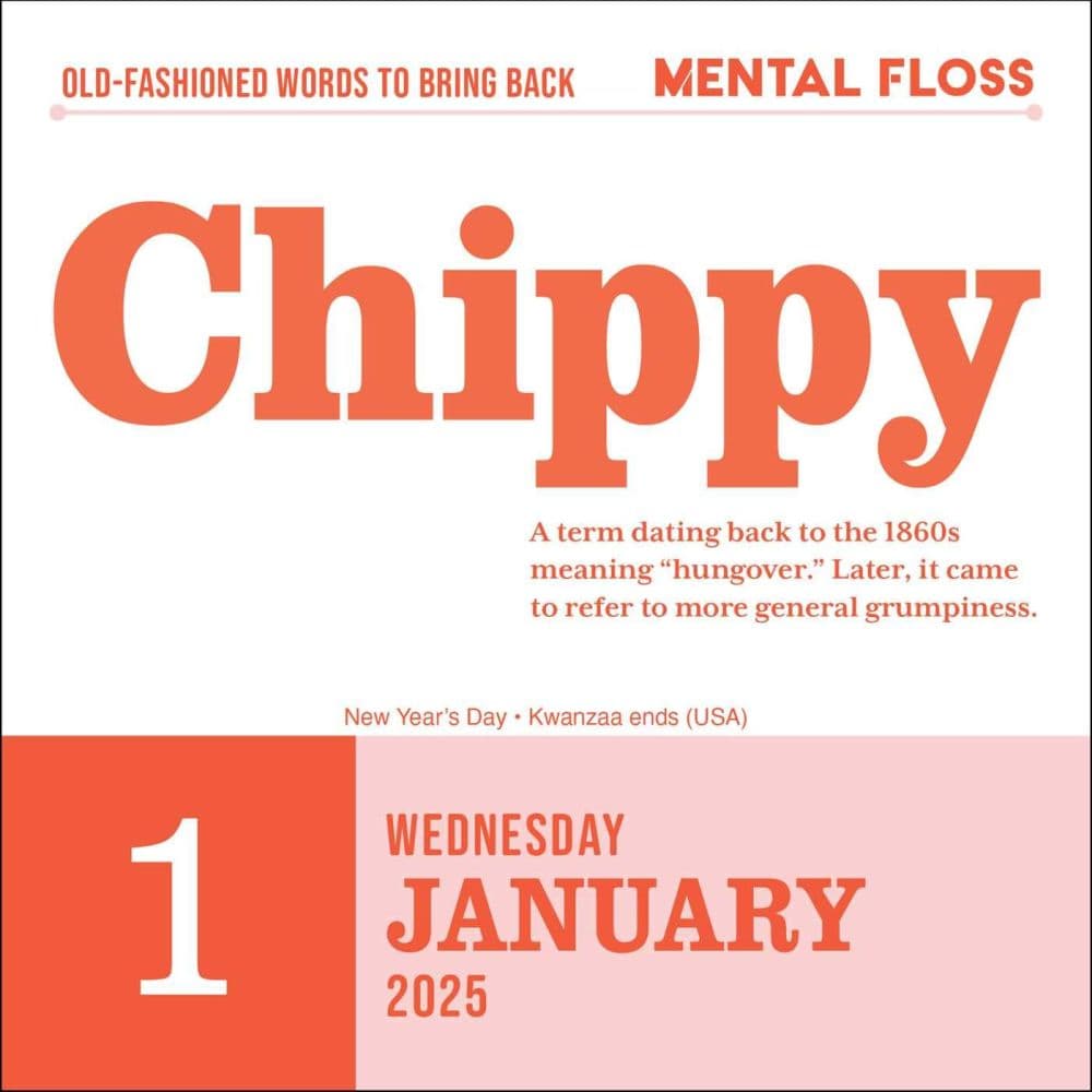 Word Nerd 2025 Desk Calendar
