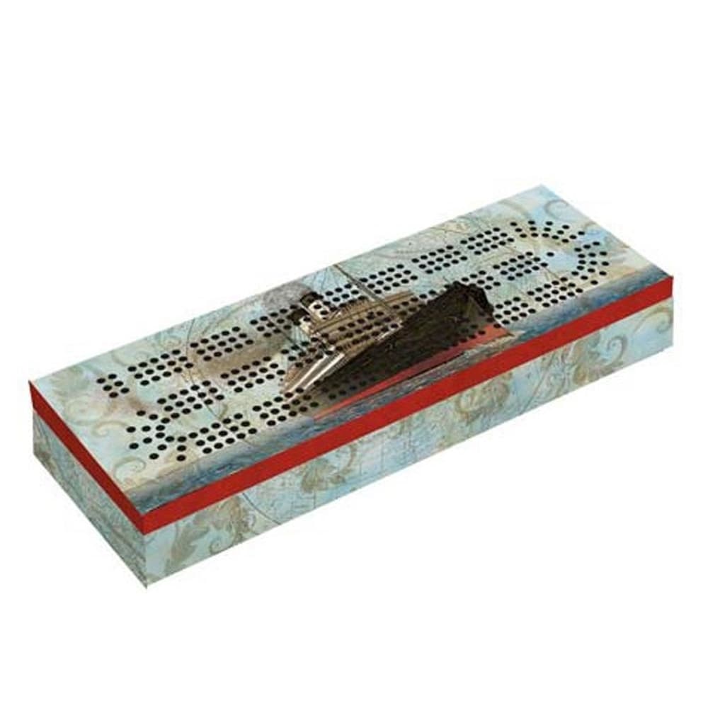 Vintage Travel Cribbage Board by Tim Coffey Main Image