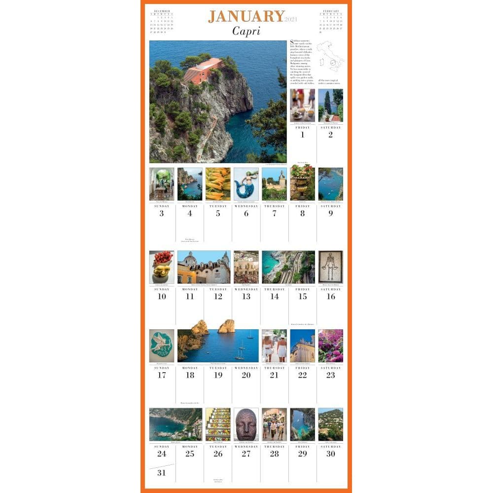 365 Days of Italy Wall Calendar