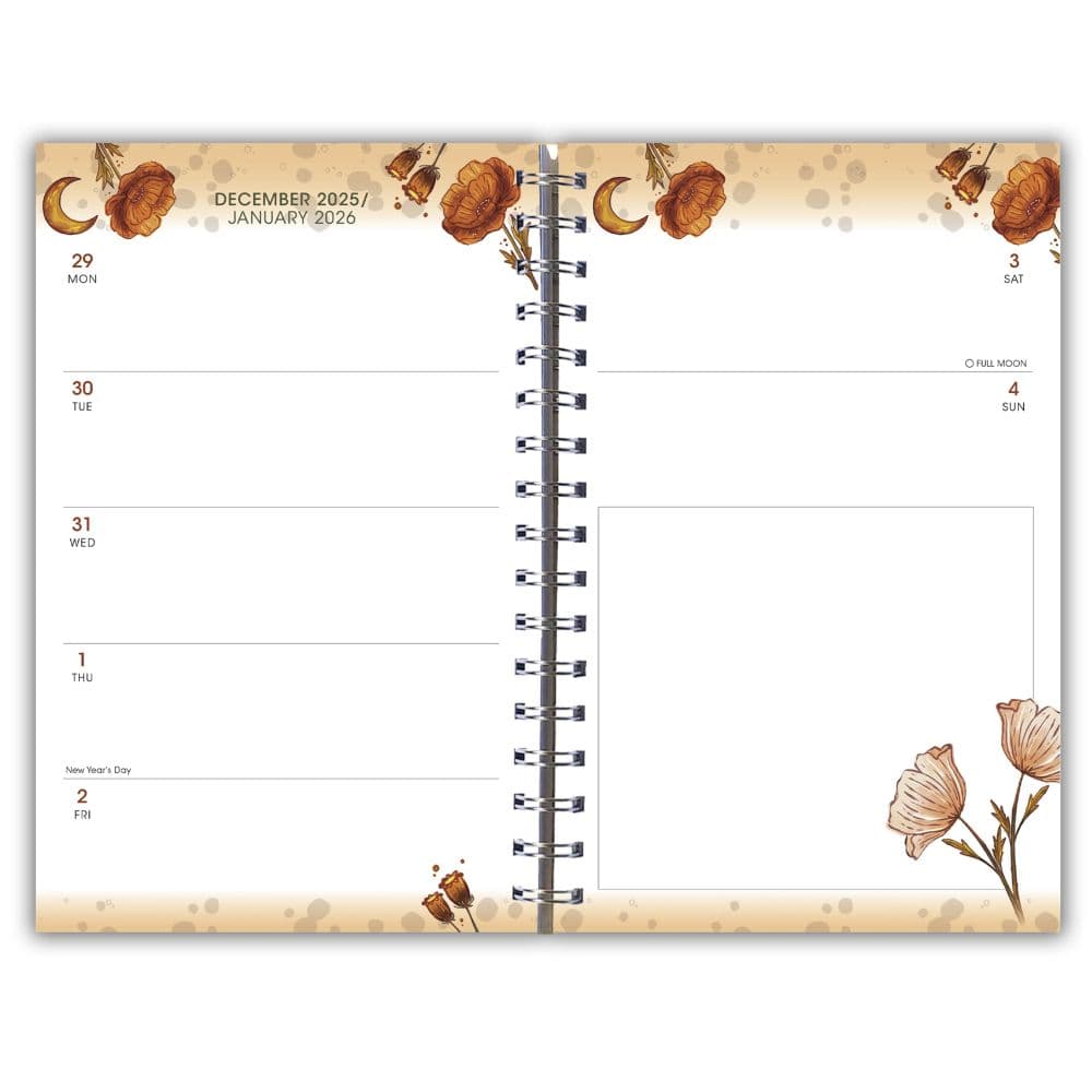 Designer Moonlit Poppies Weekly 2026 Planner Third Alternate Image