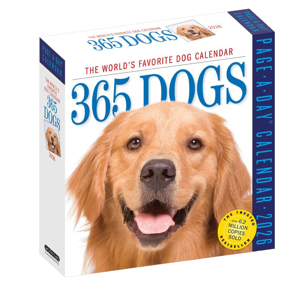 Dogs 365 2026 Desk Calendar Main Product Image