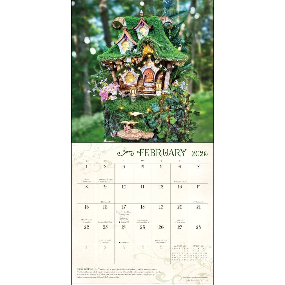 Fairy Houses 2026 Wall Calendar Second Alternate Image