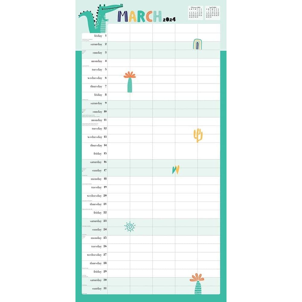 Very Busy Family Organizer 2024 Wall Calendar Second Alternate Image width=&quot;1000&quot; height=&quot;1000&quot;