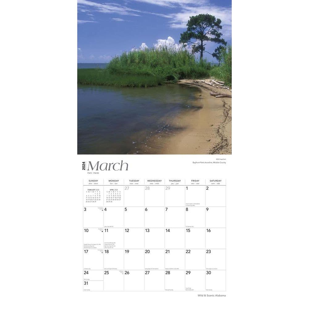 Alabama Wild and Scenic 2024 Wall Calendar