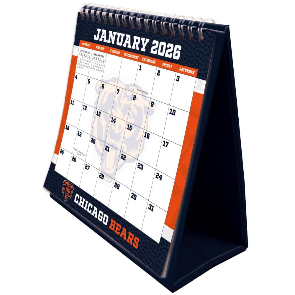 NFL Chicago Bears 2026 Easel Desk Calendar First alternate Image