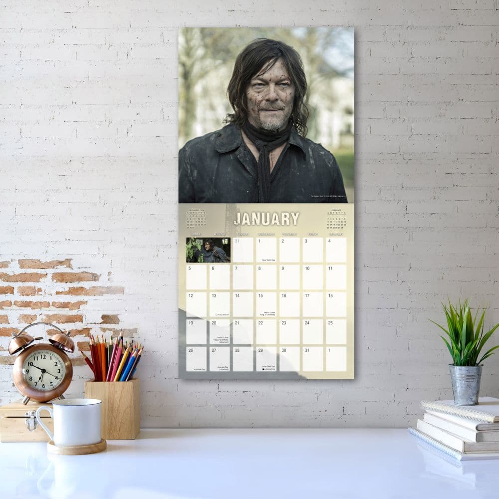 Walking Dead Daryl Dixon 2025 Wall Calendar Fourth Alternate Image width=&quot;1000&quot; height=&quot;1000&quot;