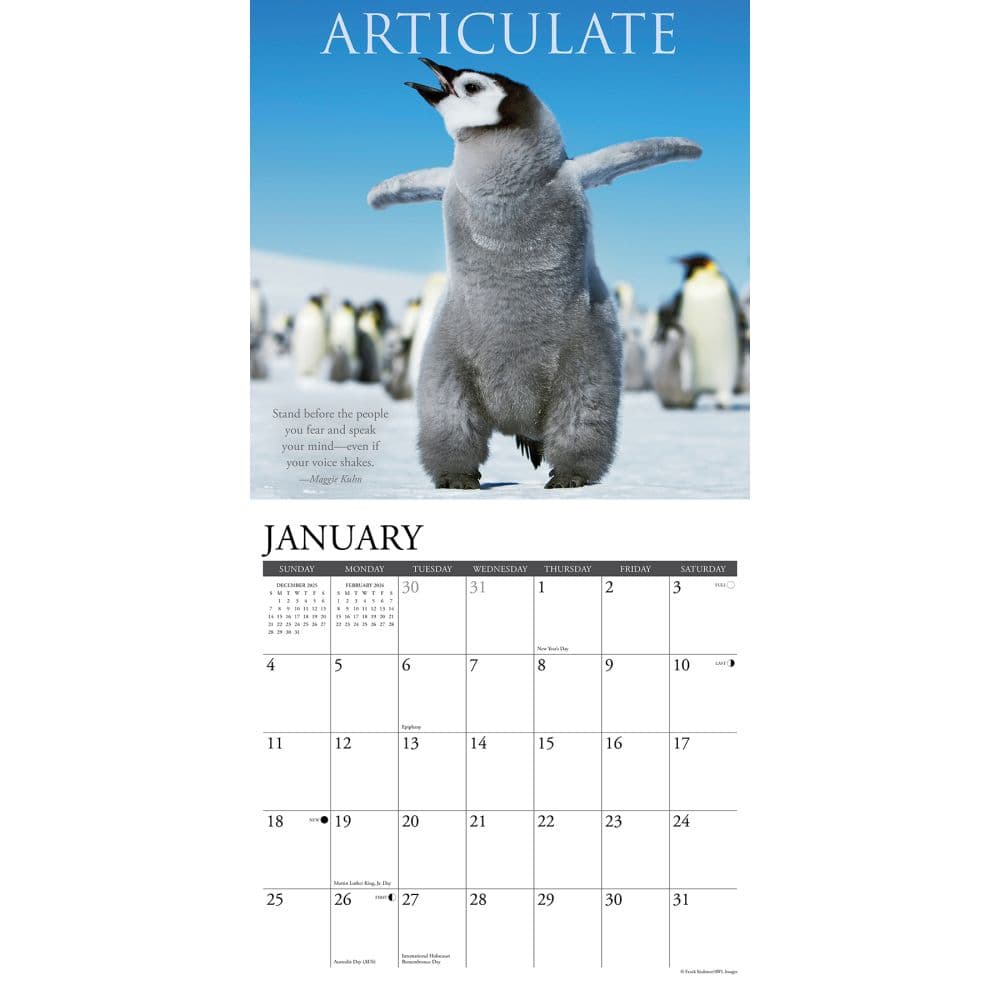 Motivationals 2026 Wall Calendar Second Alternate Image