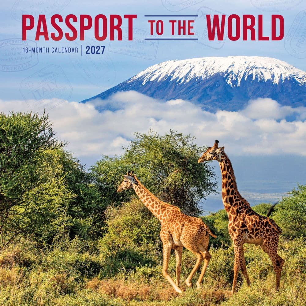 image Passports to the World 2027 Wall Calendar Main Product Image