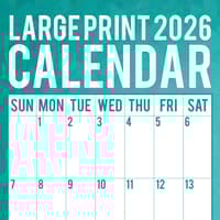 image Large Print 2026 Wall Calendar  Main Image