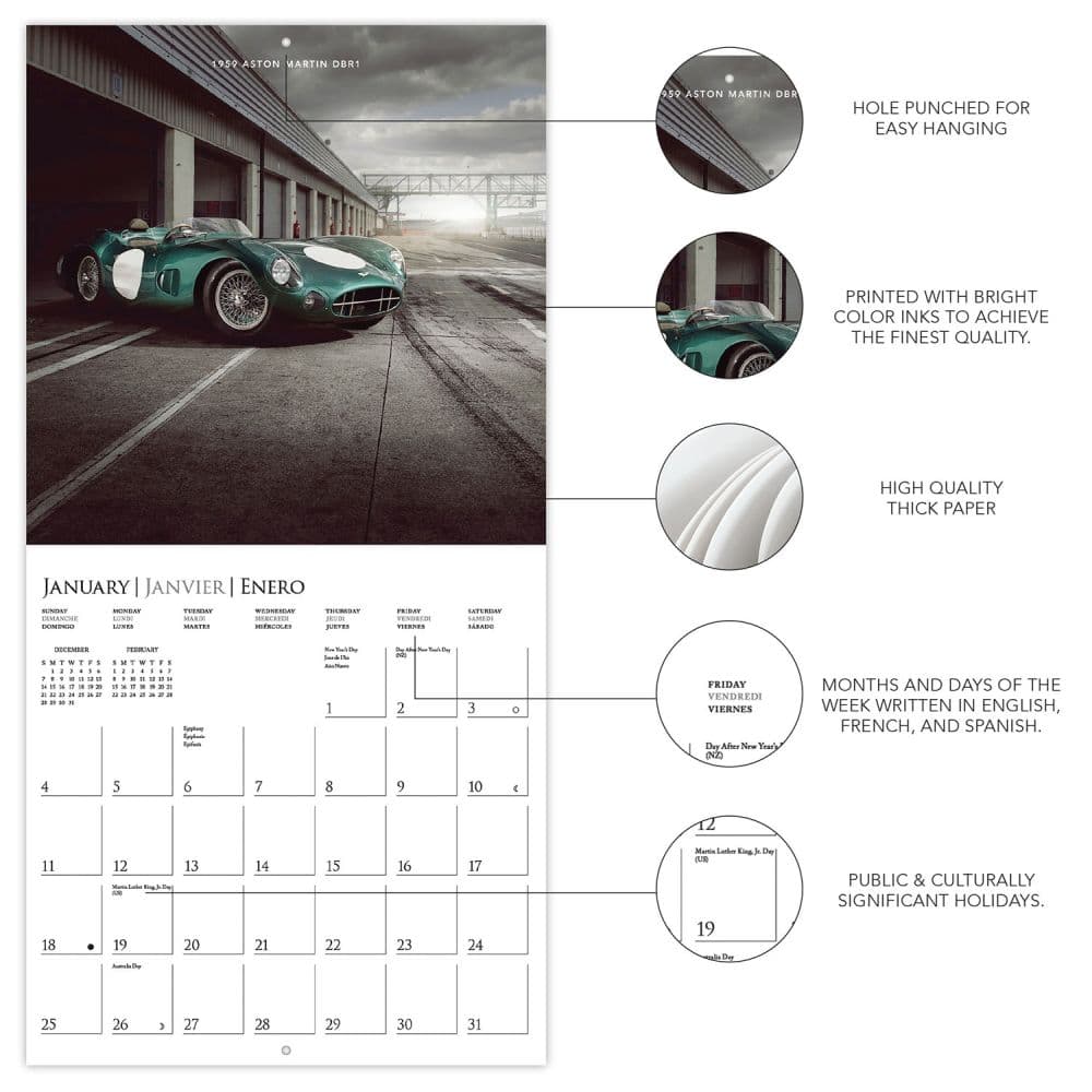 Car Legends 2026 Wall Calendar Second Alternate Image