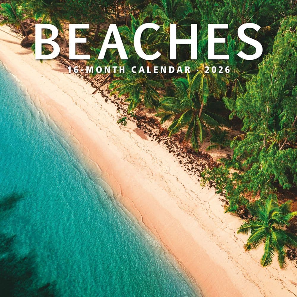 Beaches 2026 Wall Calendar