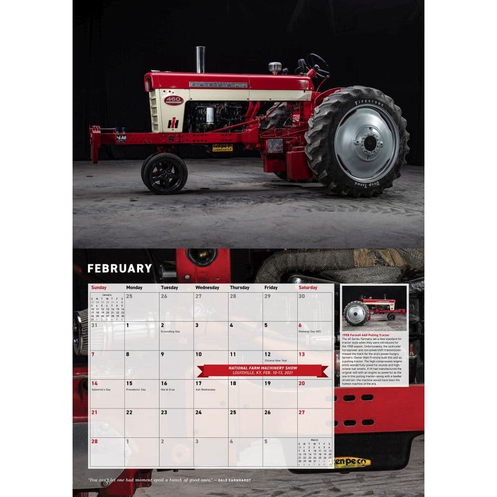 Farmall Tractors Wall Calendar