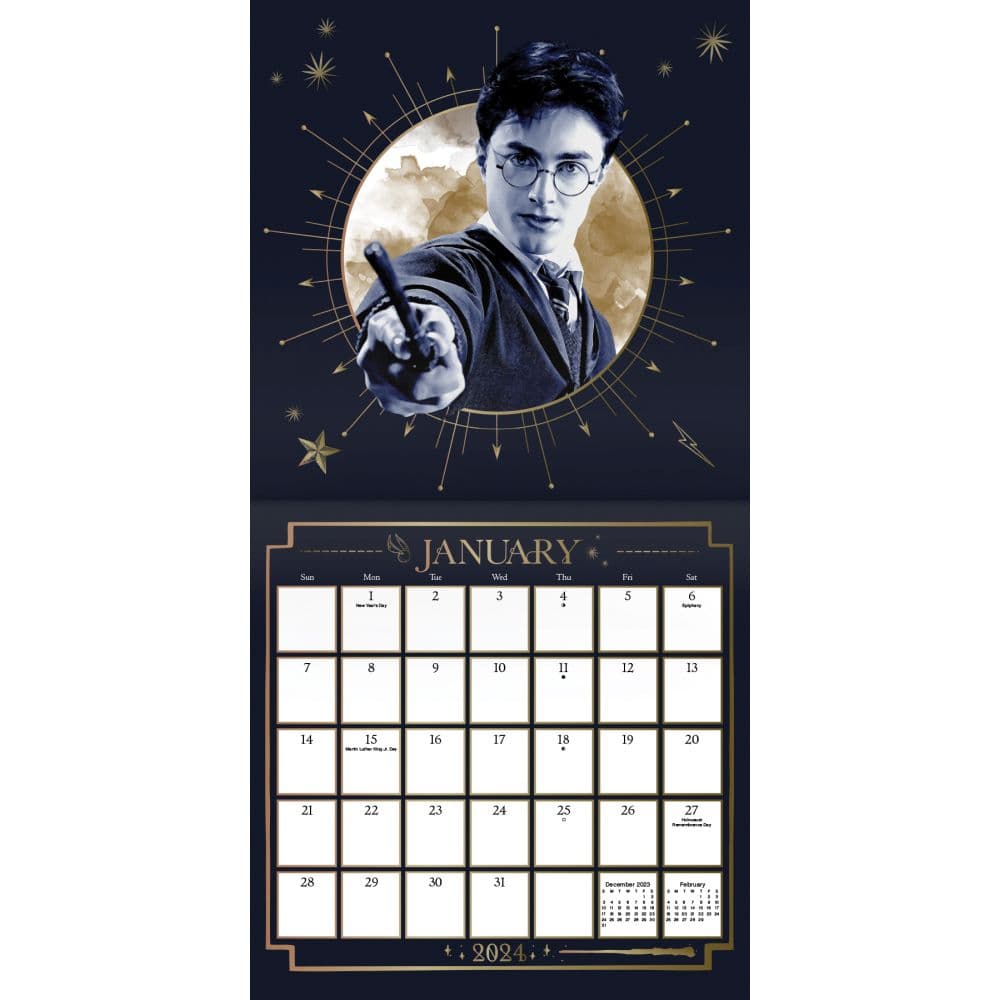 Harry Potter Collectors Edition 2024 Wall Calendar Third Alternate Image