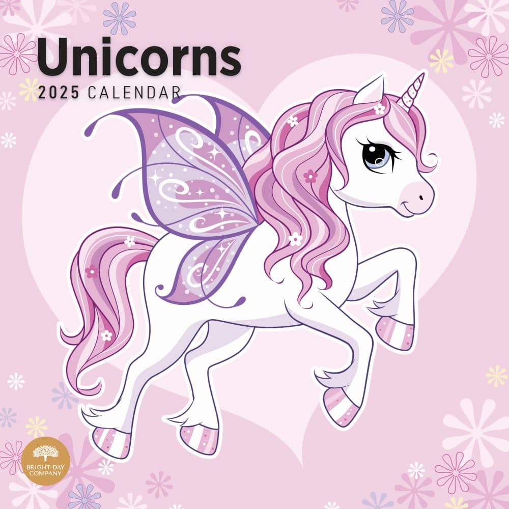 Unicorns 2025 Wall Calendar