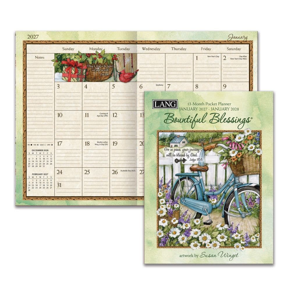 Bountiful Blessings 2027 Monthly Pocket Planner by Susan Winget Sixth Alternate Image