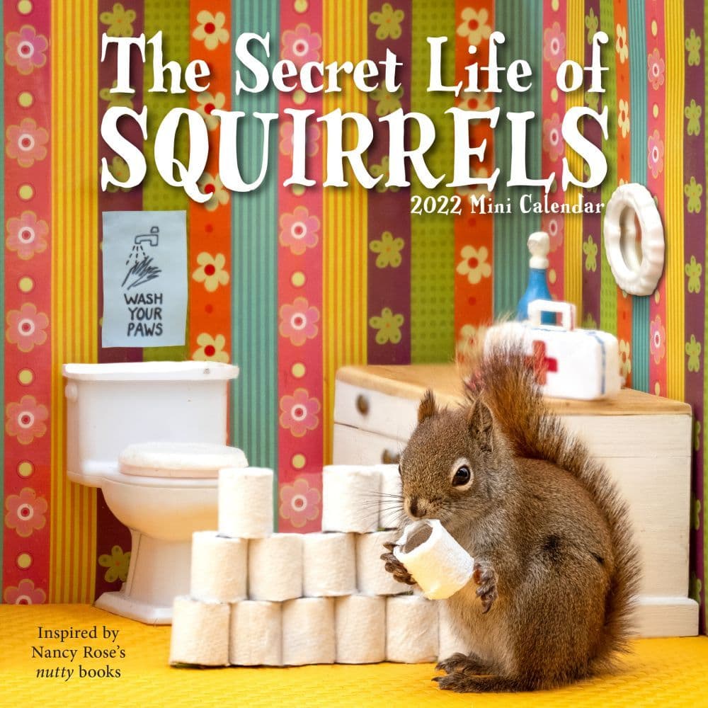 The Secret Life of Squirrels 2022 Mini Wall Calendar