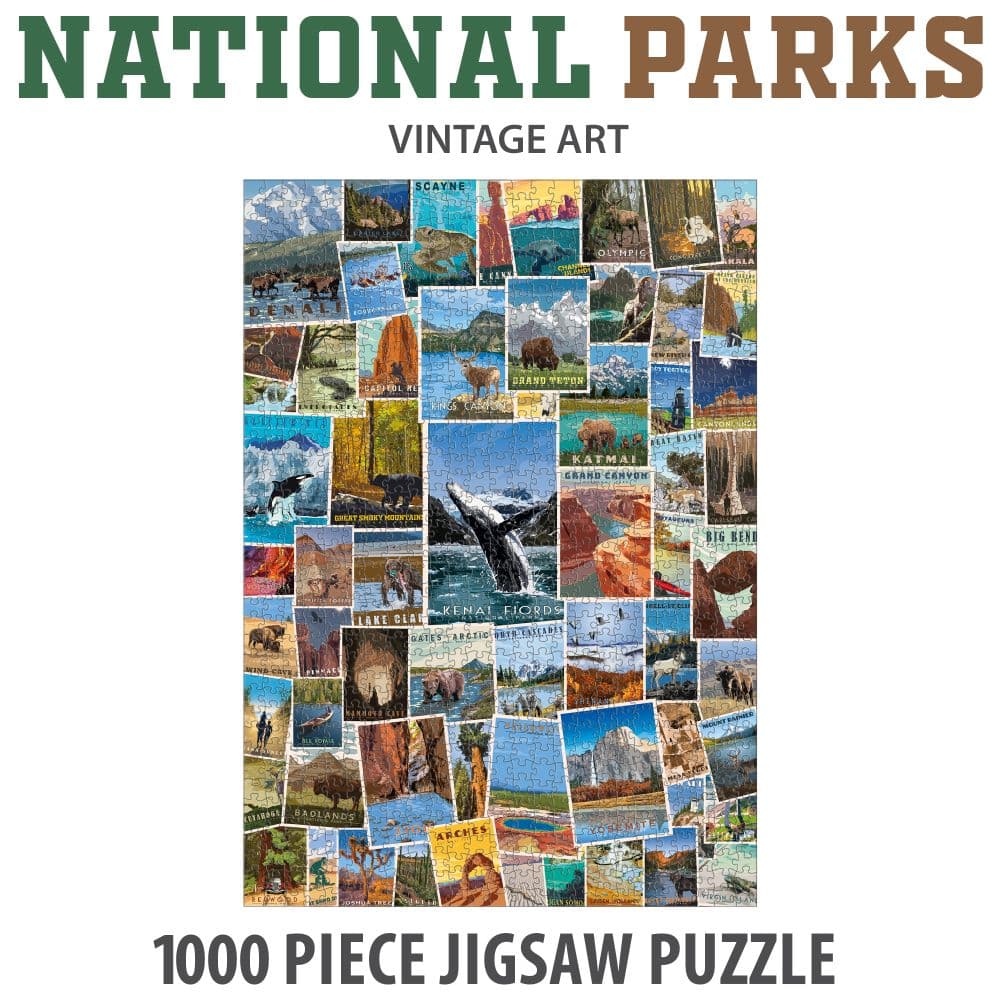 National Parks Puzzle 1000 Piece Puzzle Eighth Alternate Image