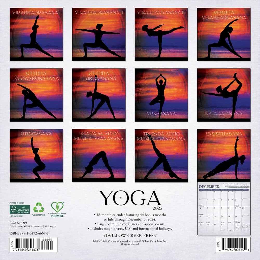 Yoga 2025 Wall Calendar First Alternate Image width=&quot;1000&quot; height=&quot;1000&quot;