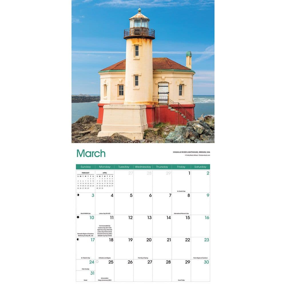 Lighthouses 2024 Wall Calendar