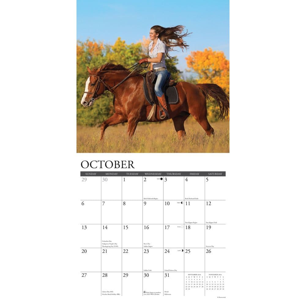 Cowgirls 2024 Wall Calendar