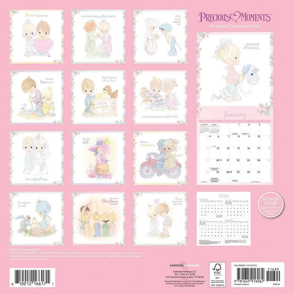 Precious Moments 2025 Wall Calendar First Alternate Image width=&quot;1000&quot; height=&quot;1000&quot;