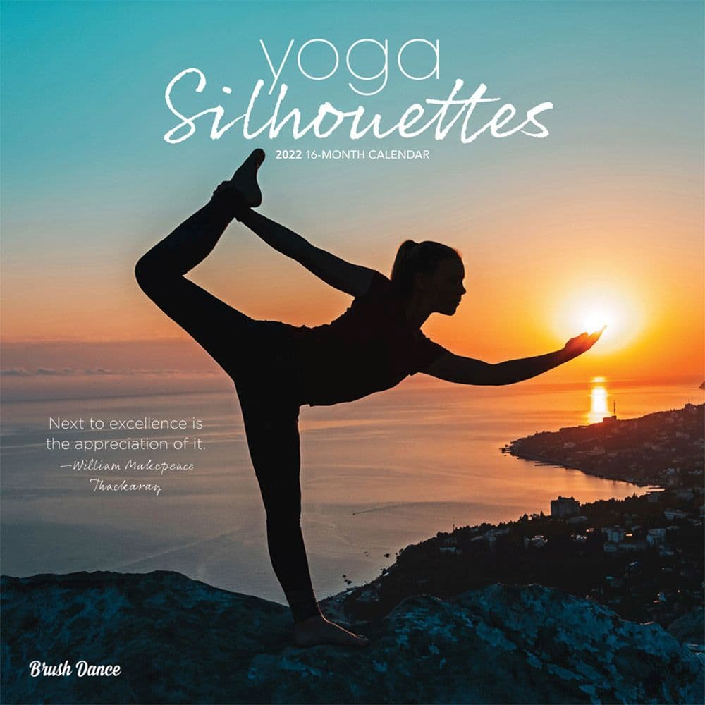 Yoga Silhouettes 2022 Wall Calendar