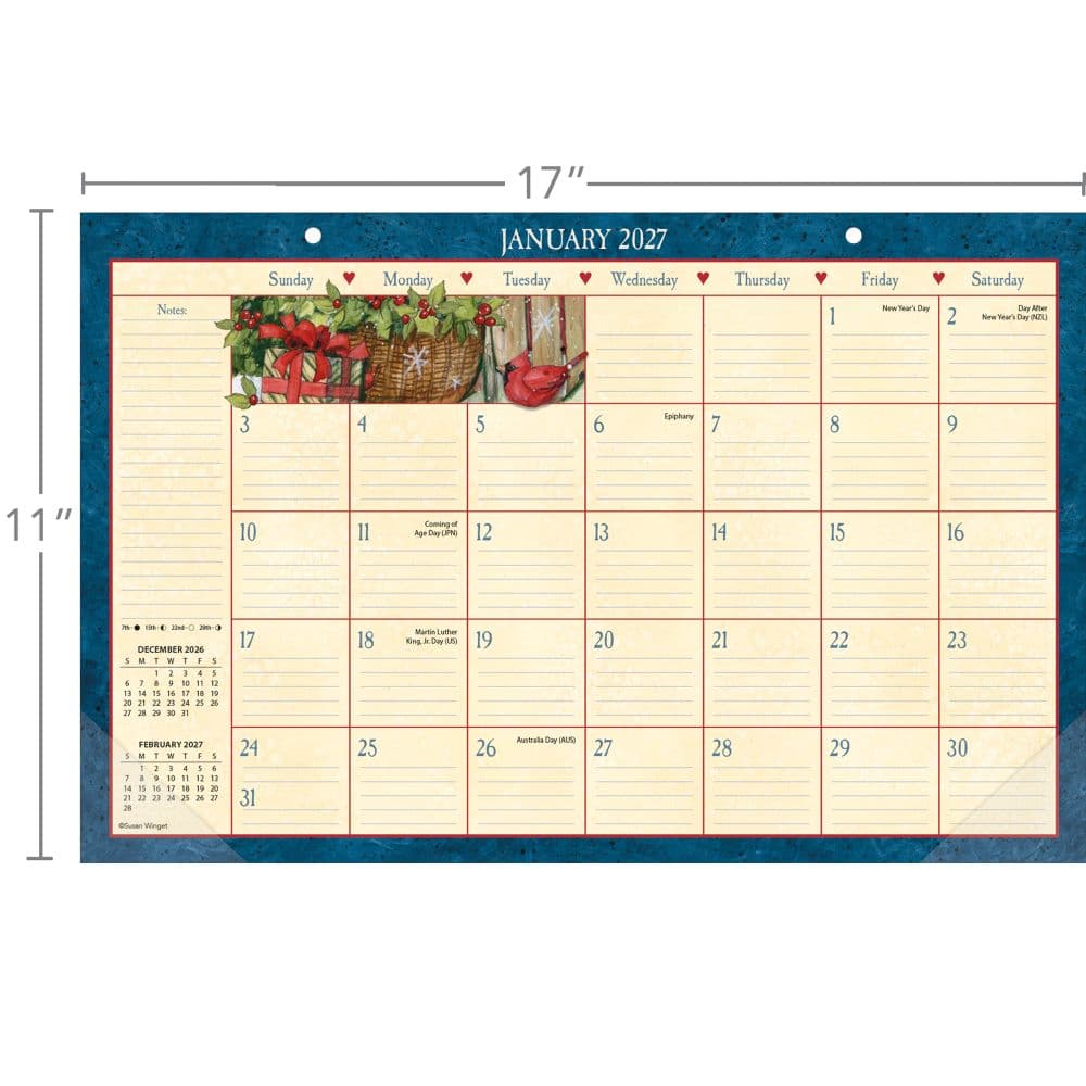 Heart and Home 2027 Desk Pad by Susan Winget Third Alternate Image