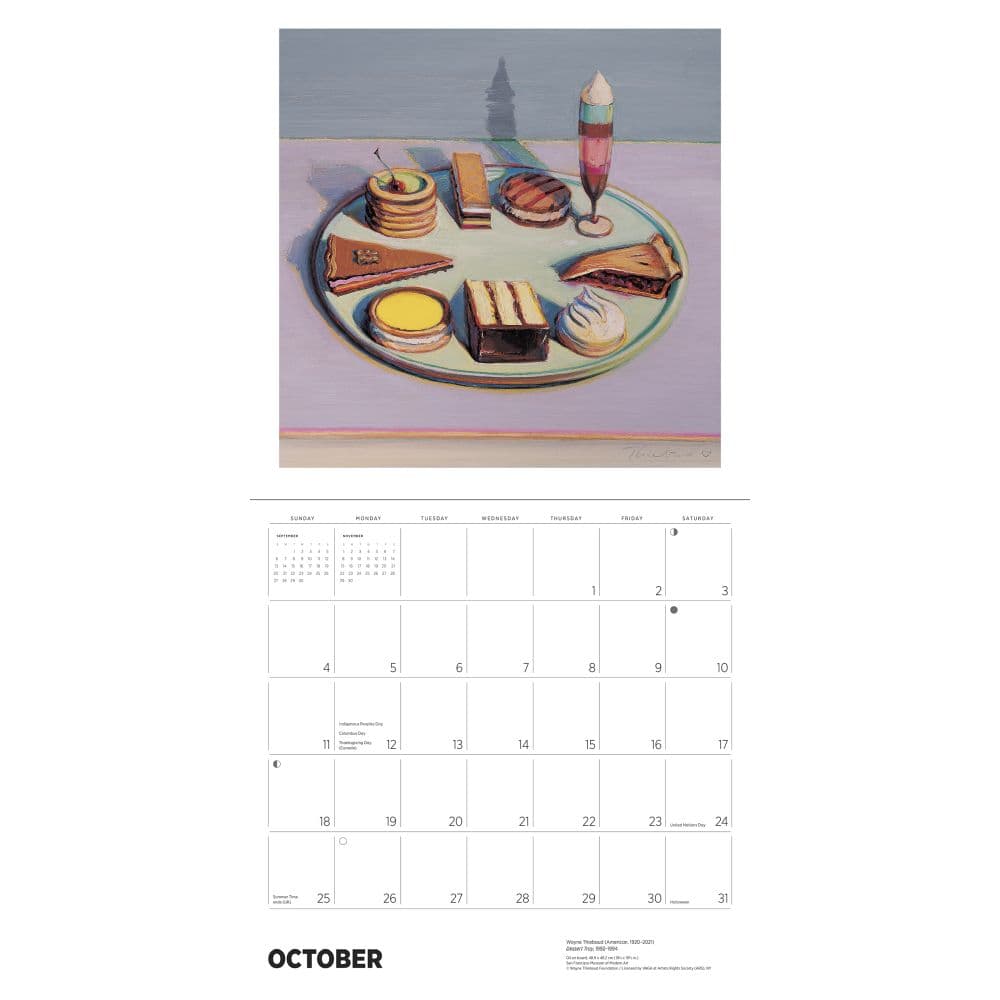 Thiebaud 2026 Wall Calendar Fourth Alternate Image