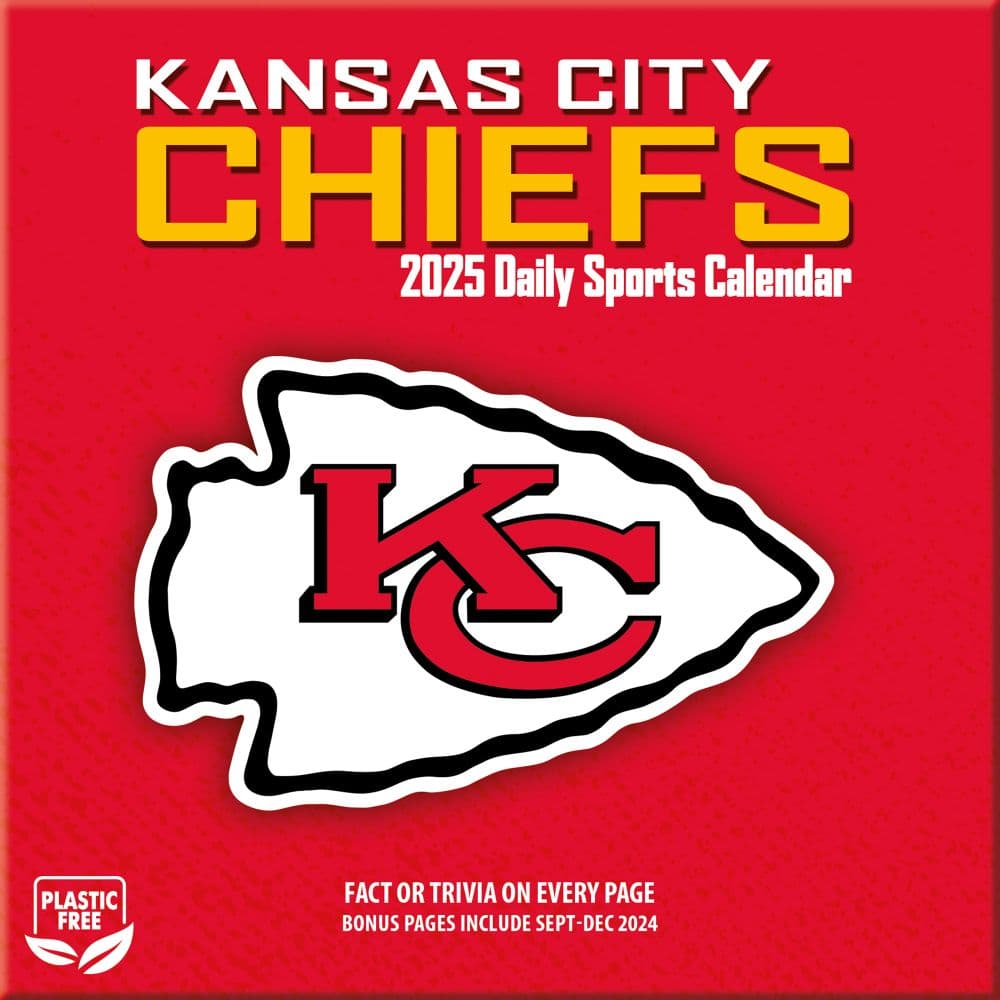 NFL Kansas City Chiefs 2025 Desk Calendar