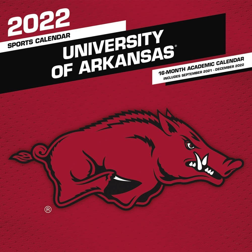 Arkansas Razorbacks 2022 Wall Calendar