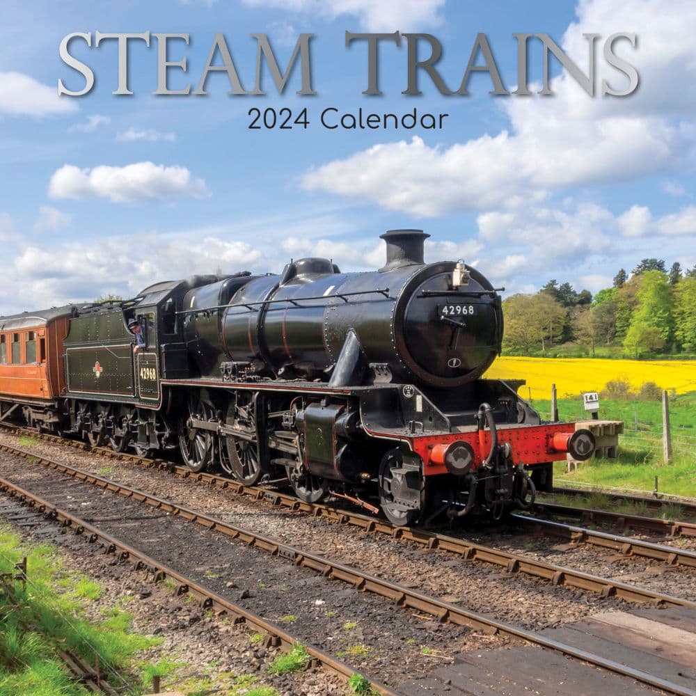 Steam Trains 2025 Wall Calendar