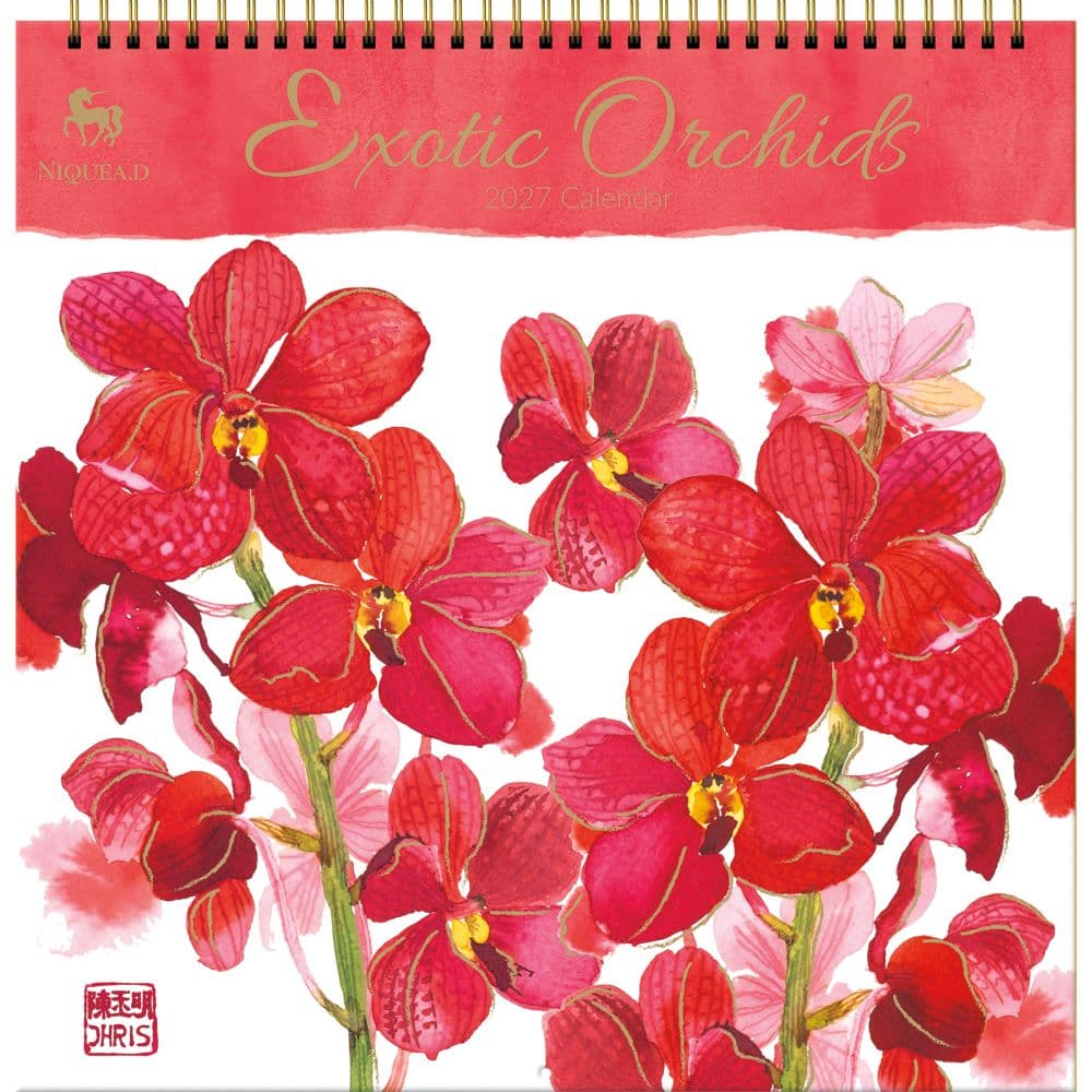 Exotic Orchids 2027 Spiral Wall Calendar Main Product Image