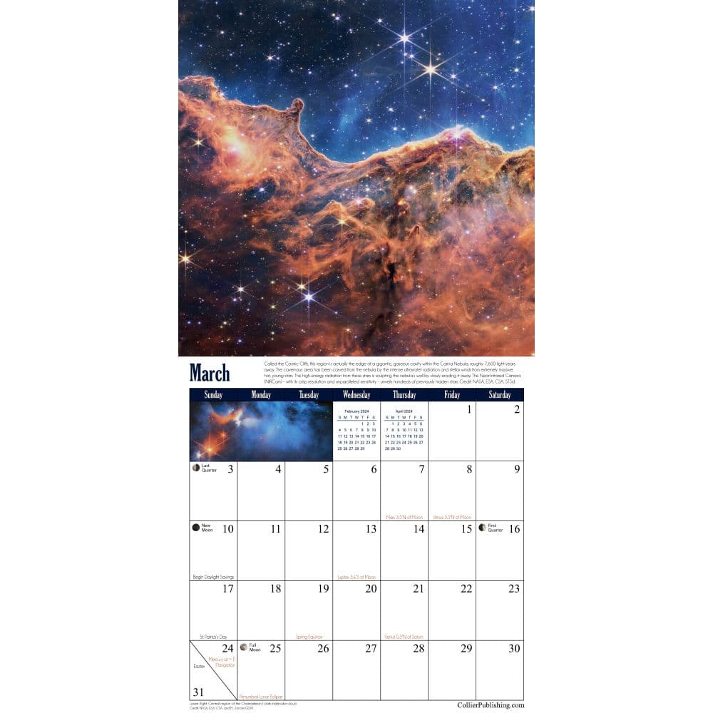 James Webb Telescope 2024 Wall Calendar