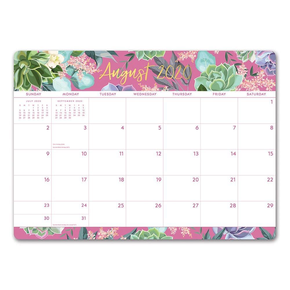Succulent Garden Decorative Desk Calendar