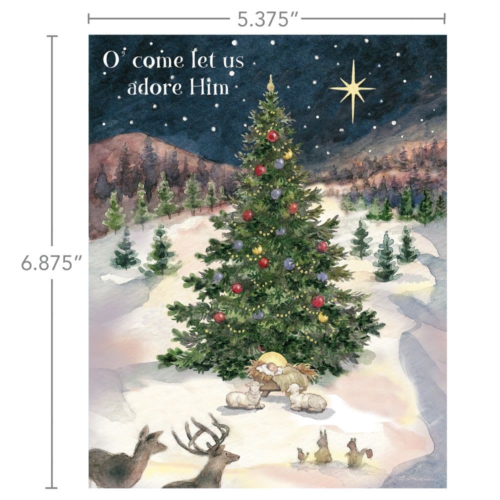 Let Us Adore Him Boxed Christmas Cards by Betty Whiteaker Fourth Alternate Image