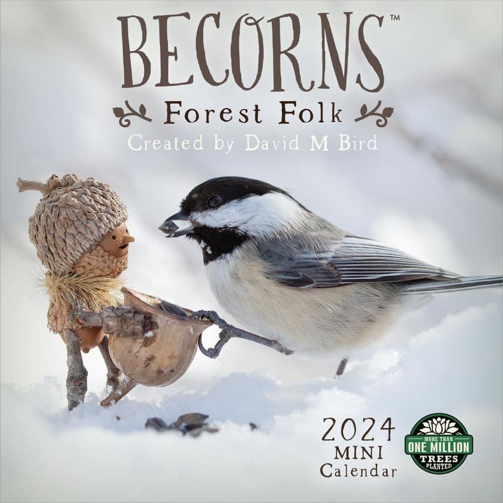 Becorns Forest Folk 2024 Mini Wall Calendar