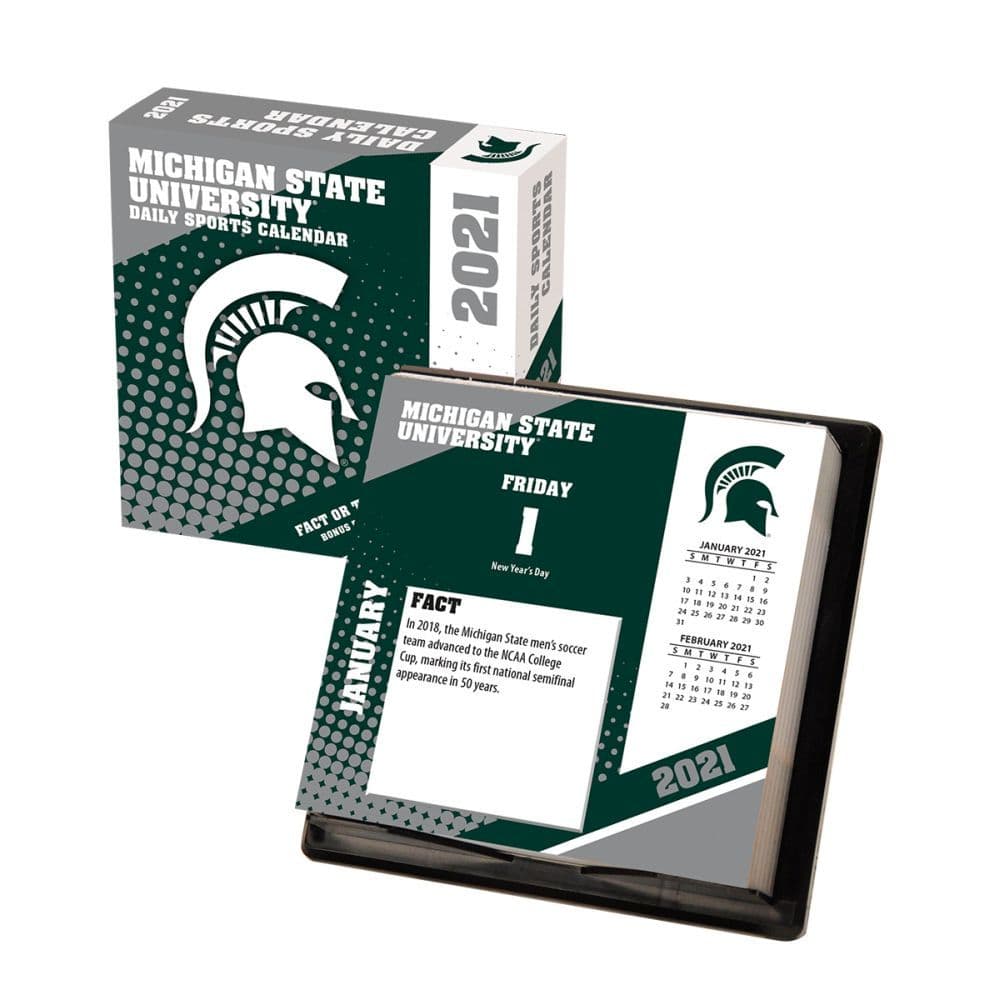 Michigan State Spartans Desk Calendar