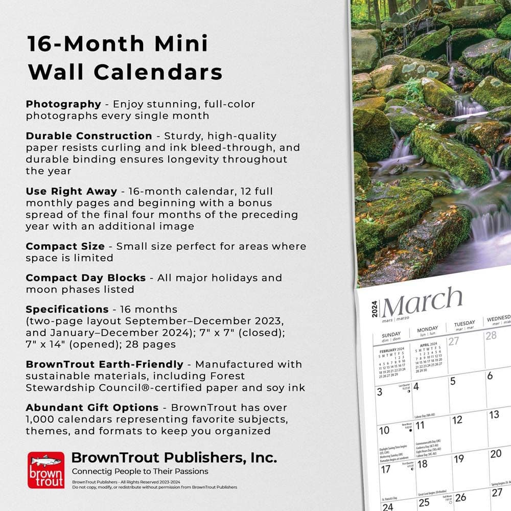 Tennessee 2024 Mini Wall Calendar