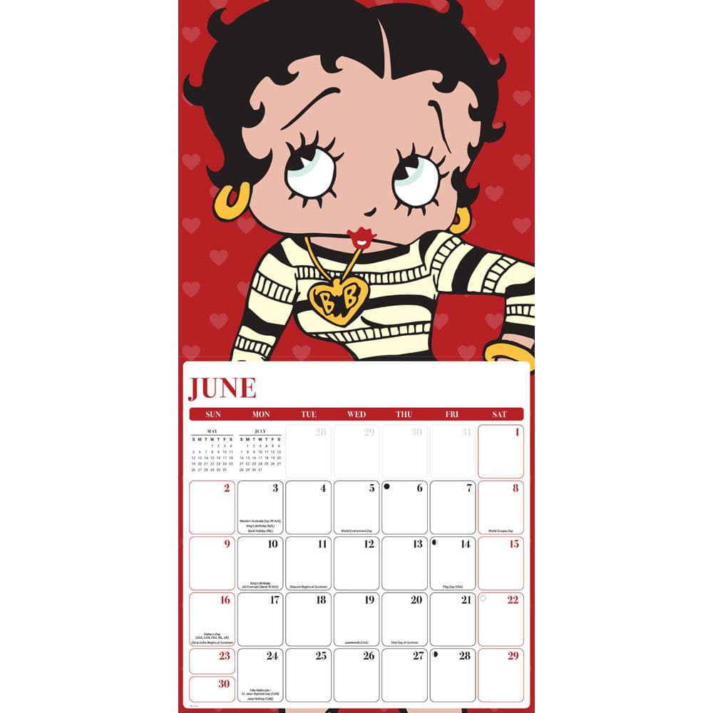 Betty Boop 2024 Wall Calendar