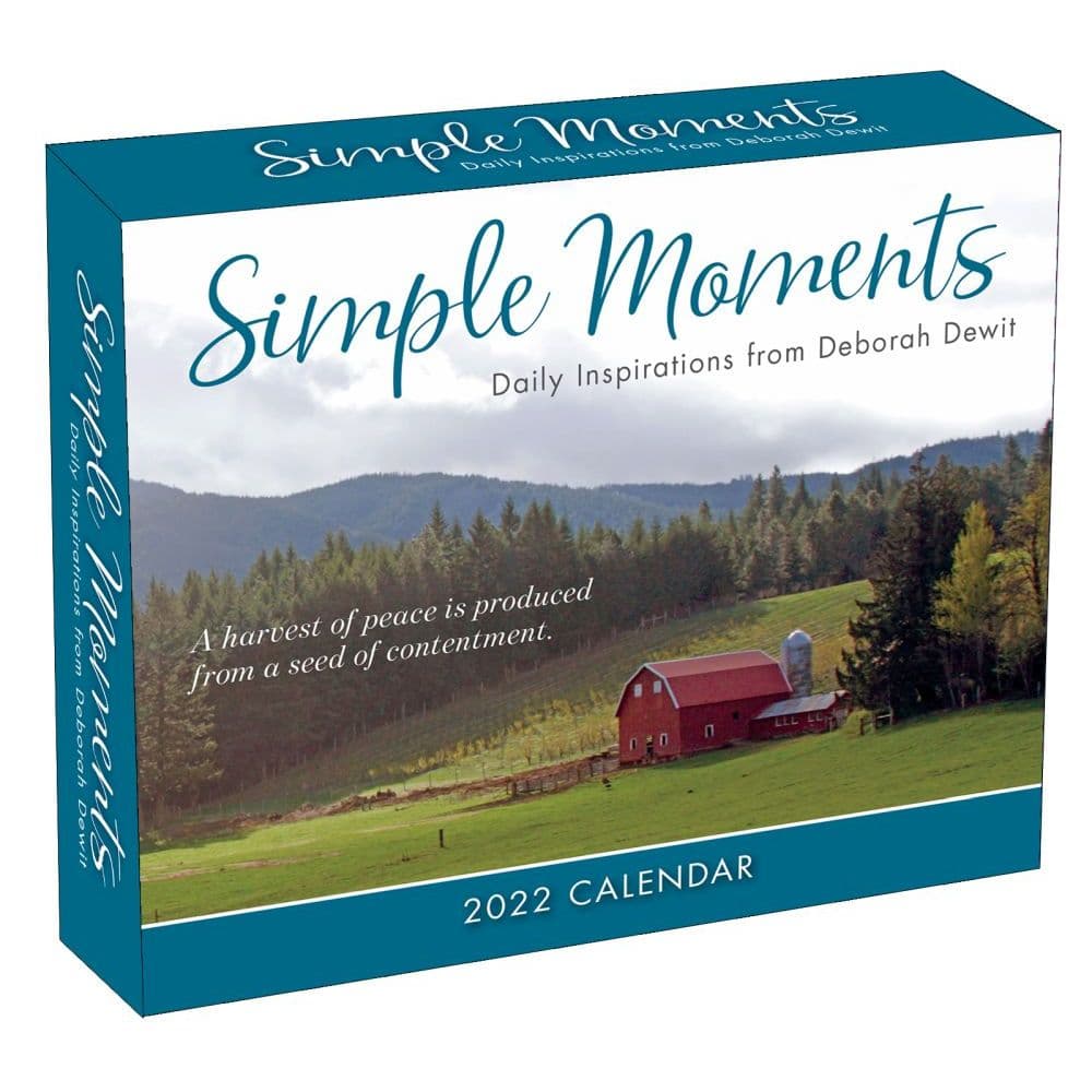 Simple Moments Daily Inspirations from Deborah DeWit 2022 Desk Calendar