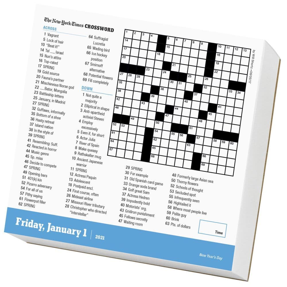 new york times daily crosswords desk calendar calendars com