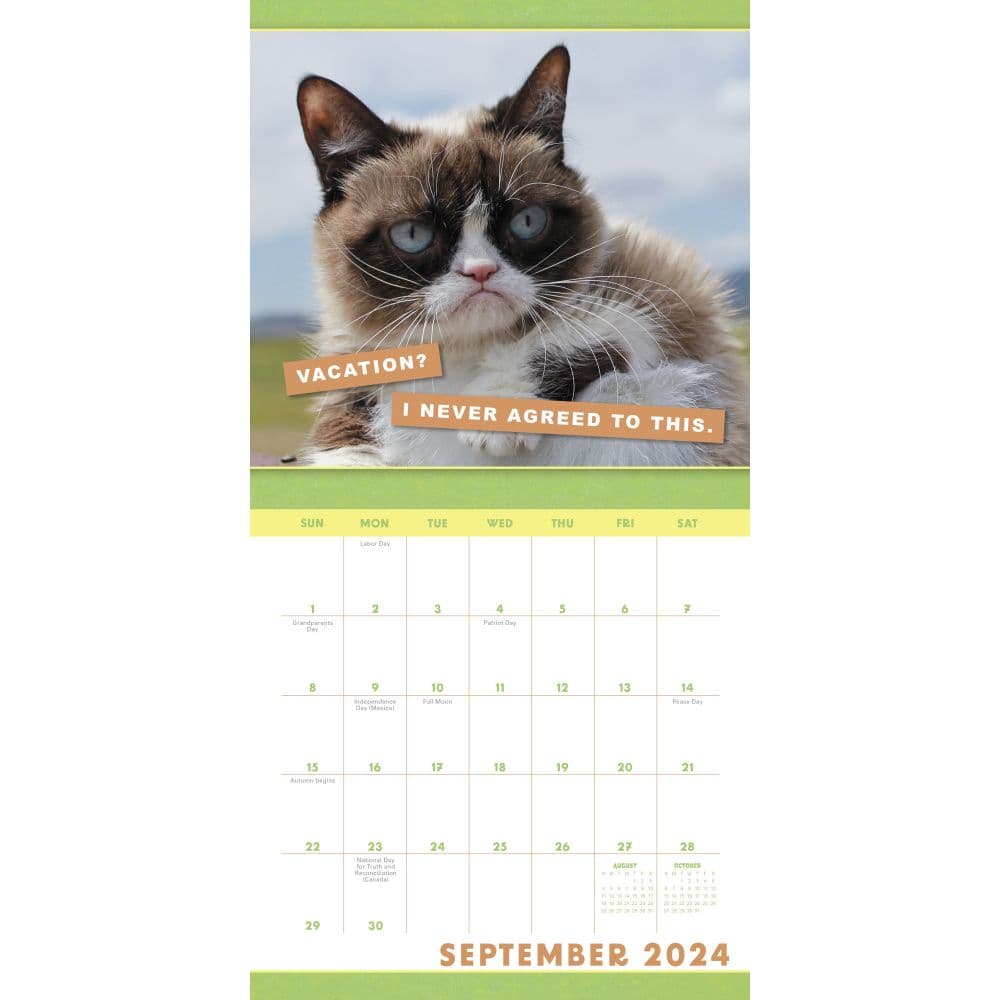Grumpy Cat 2024 Mini Wall Calendar - Calendars.com