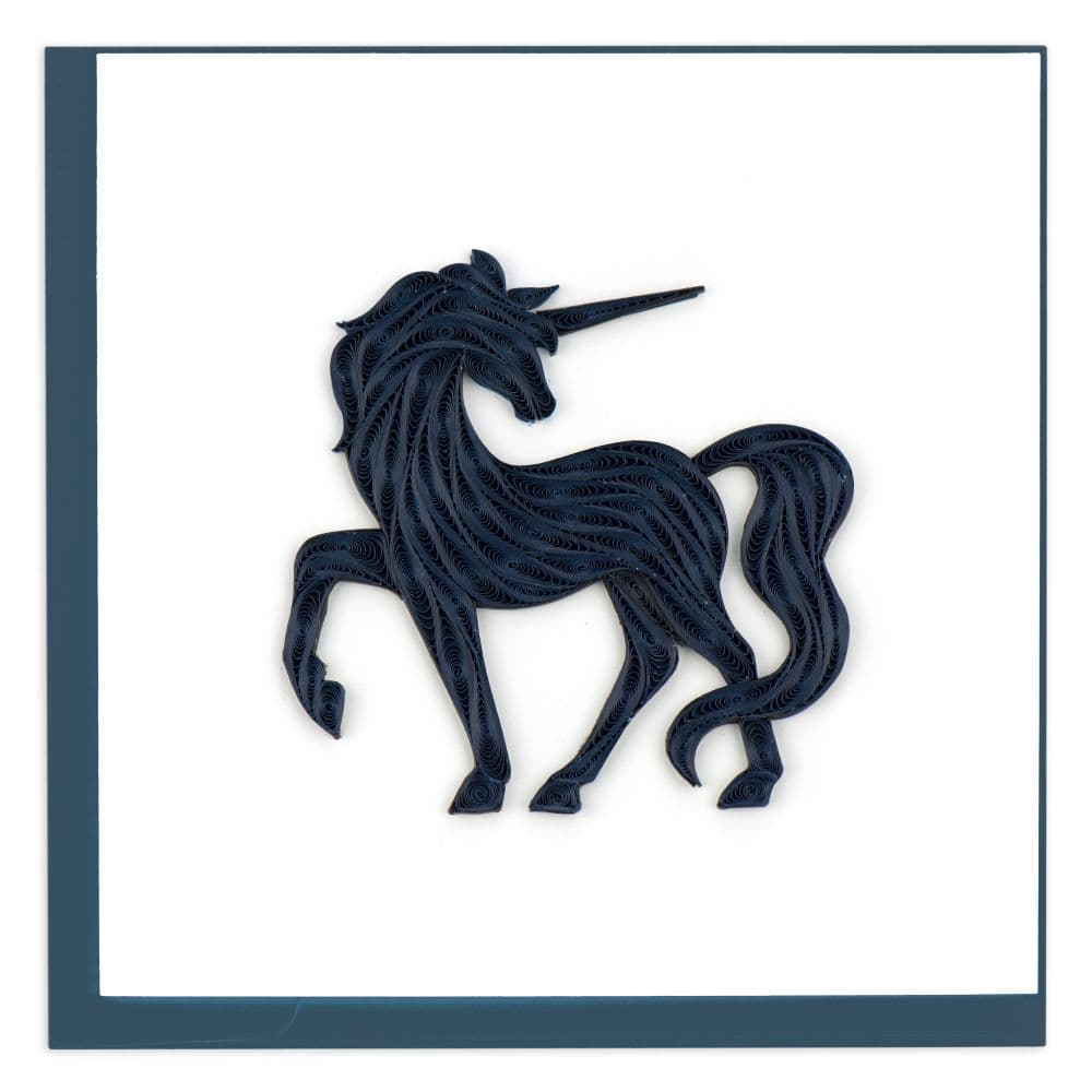 Unicorn Quilling Blank Card First Alternate Image width="1000" height="1000"