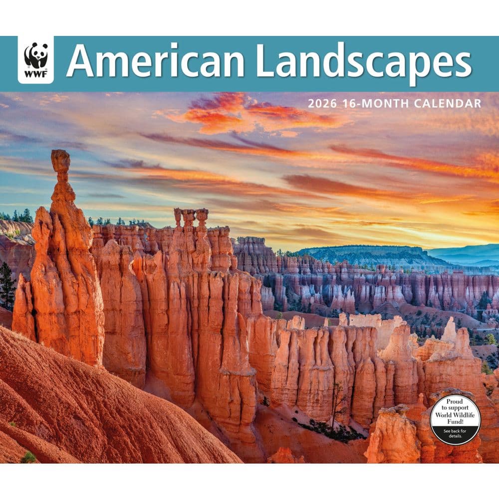 American Landscapes WWF 2026 Wall Calendar Main Image