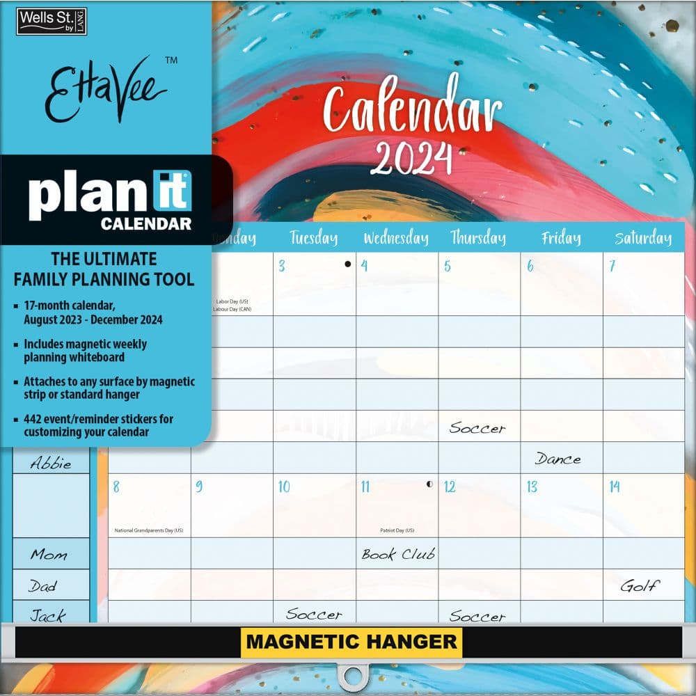 Ettavee Plan It 2024 Wall Calendar Organizer Main Product  Image width=&quot;1000&quot; height=&quot;1000&quot;