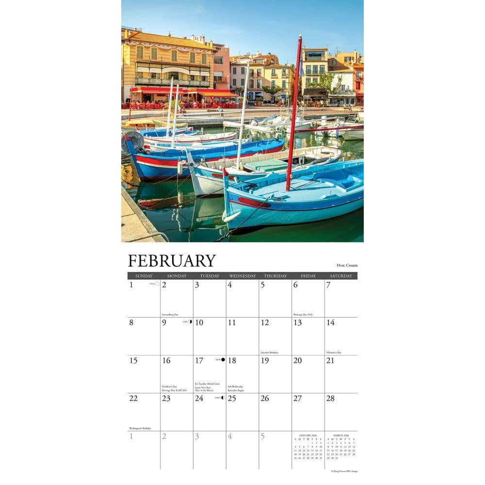 Seaside Towns 2026 Wall Calendar Second Alternate Image