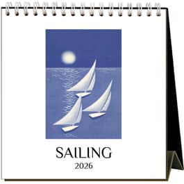 Vintage Sailing 2026 Easel Desk Calendar